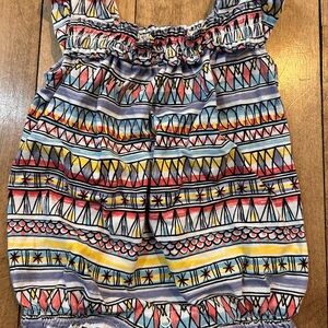 Tea Collection Multicolor Patterned Sunsuit Romper